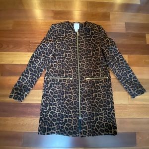 H&M leopard jacket
